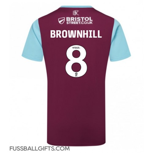 Burnley Josh Brownhill #8 Fußballbekleidung Heimtrikot 2024-25 Kurzarm